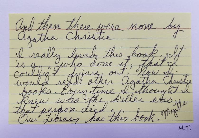 And Then There Were None