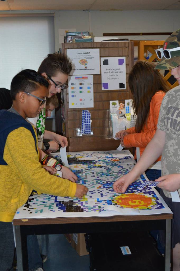 sticker masterpiece in progress